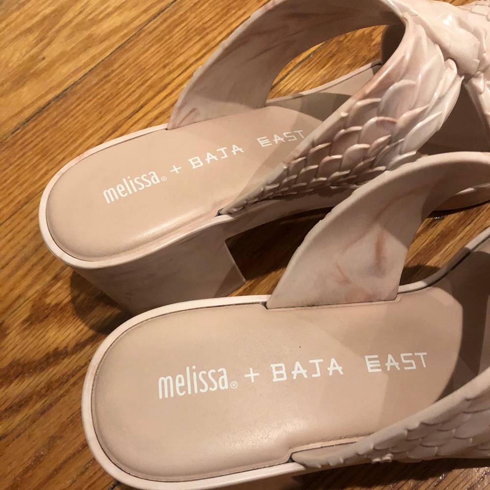 Baja East By Melissa Python Block Heel Sandal - 10 - image 3